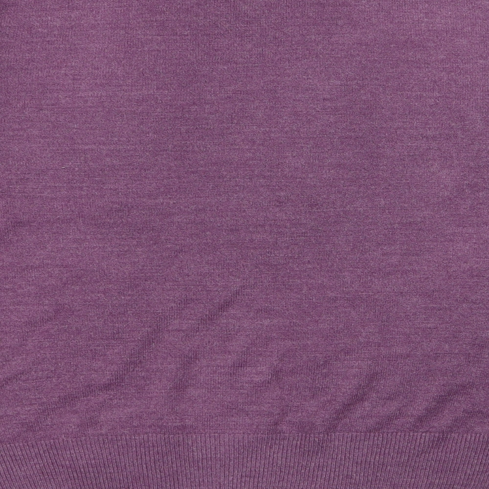 isabelle Womens Purple Pullover Jumper Size S