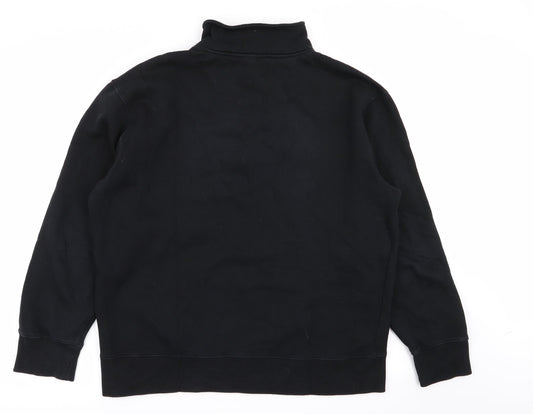 Atlantic Bay Mens Black Pullover Jumper Size L