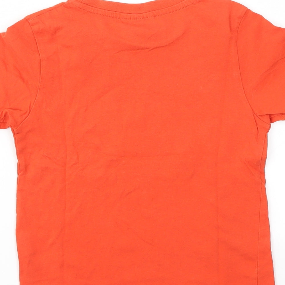 SEVEN LEMONS Boys Red Basic T-Shirt Size 5-6 Years