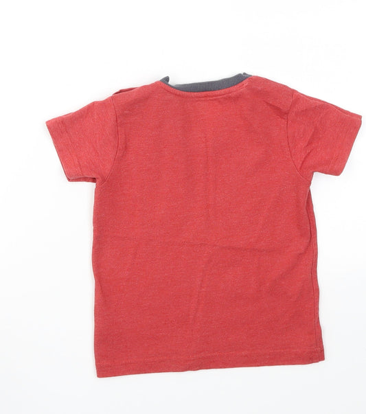 Nutmeg Boys Red Basic T-Shirt Size 2-3 Years