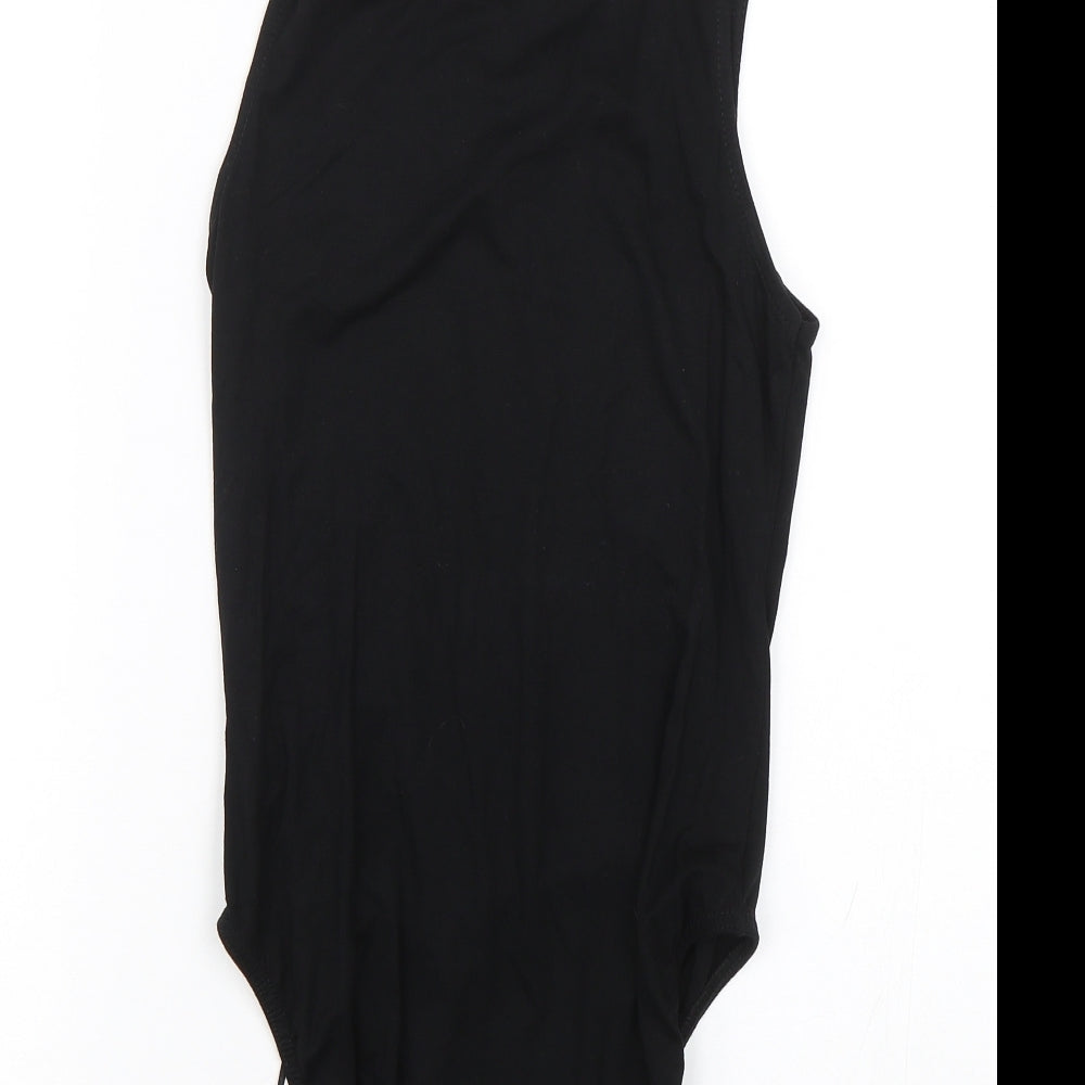 Missguided Womens Black Catsuit One-Piece Size 8