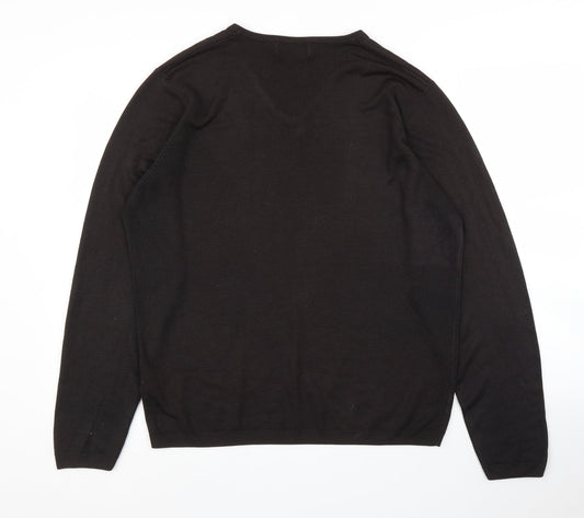 M&S Mens Brown Pullover Jumper Size M