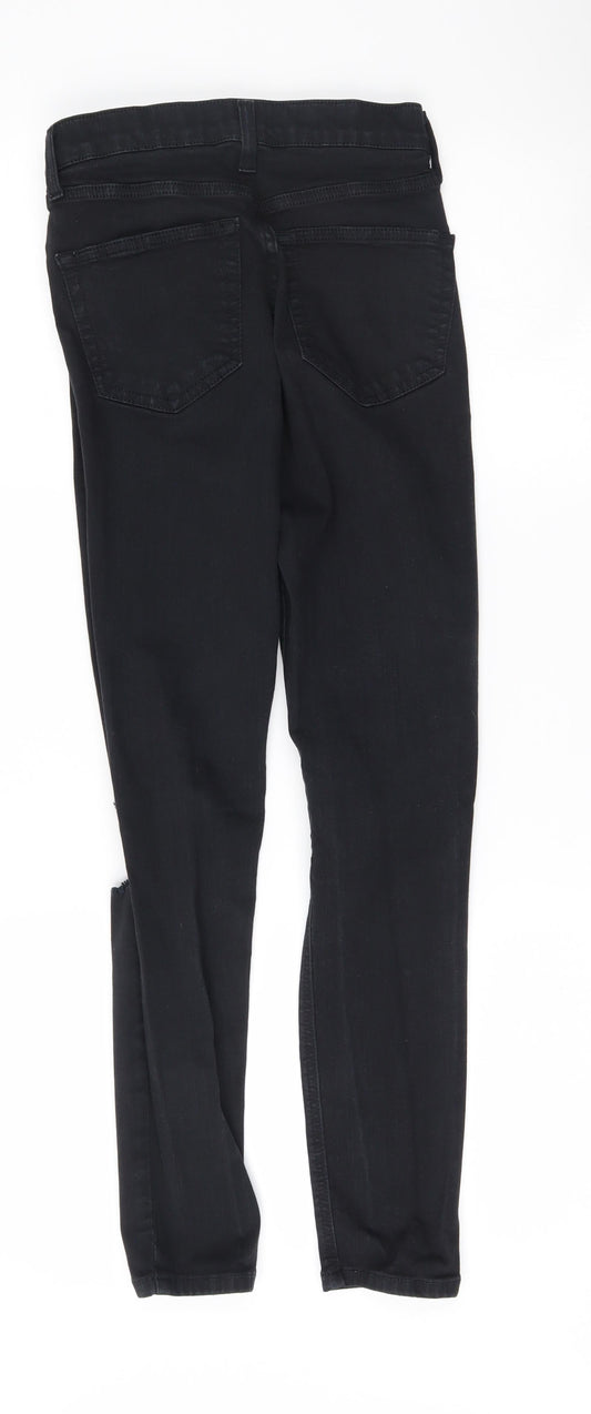 Topshop Womens Black Skinny Jeans Size 26 L30 in