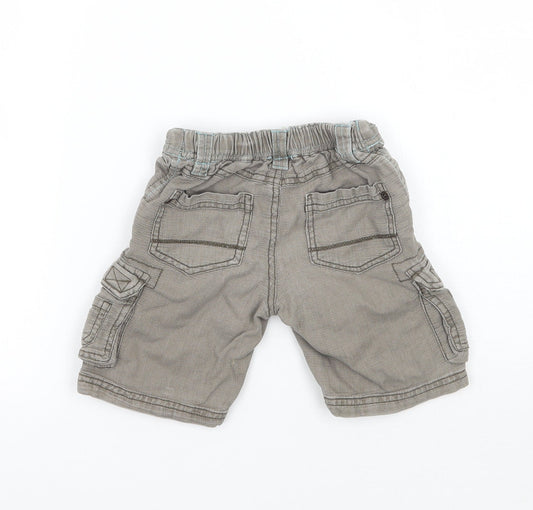 Monsoon Boys Green Cargo Trousers Size 3-6 Months