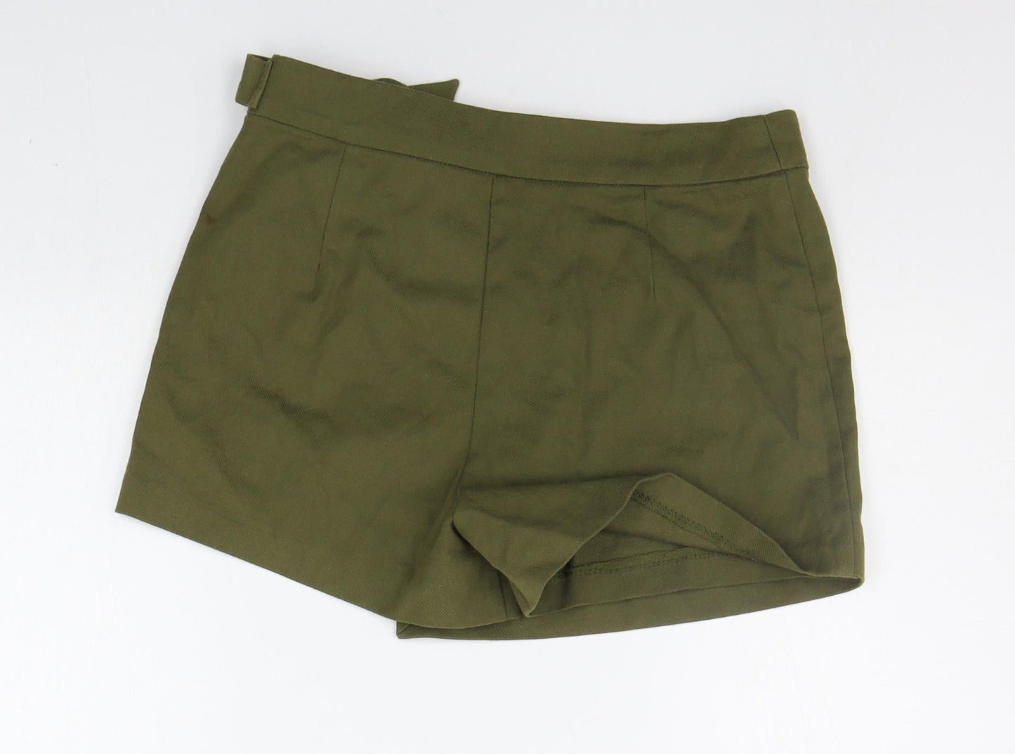 Stradivarius Womens Green Sweat Shorts Size 8
