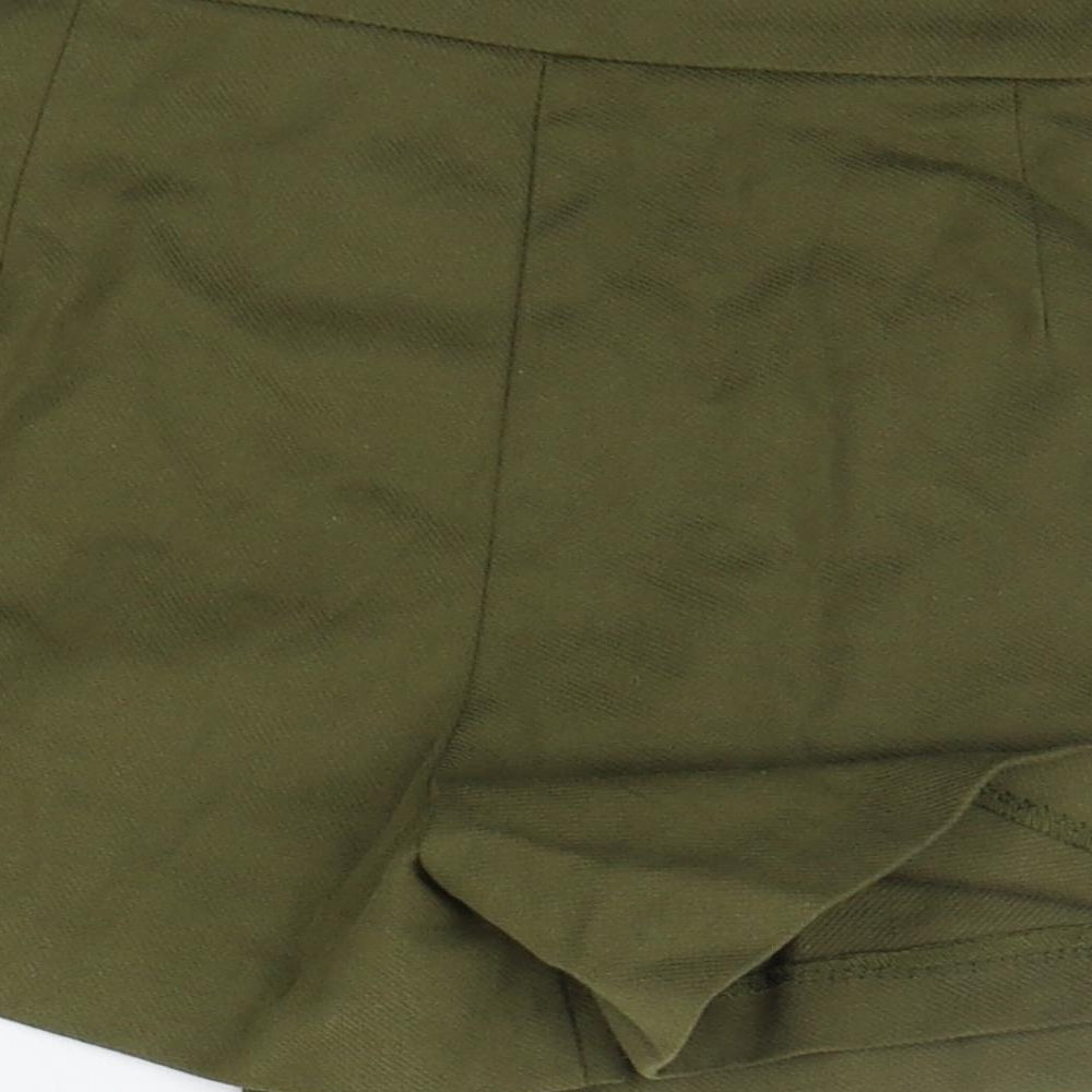 Stradivarius Womens Green Sweat Shorts Size 8