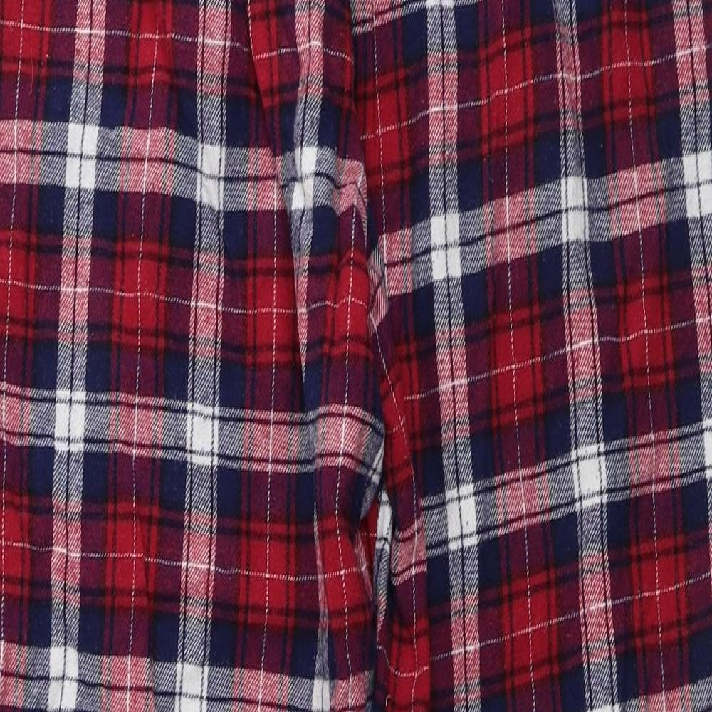 Peacocks Mens Purple Check Trousers Size M L24 in