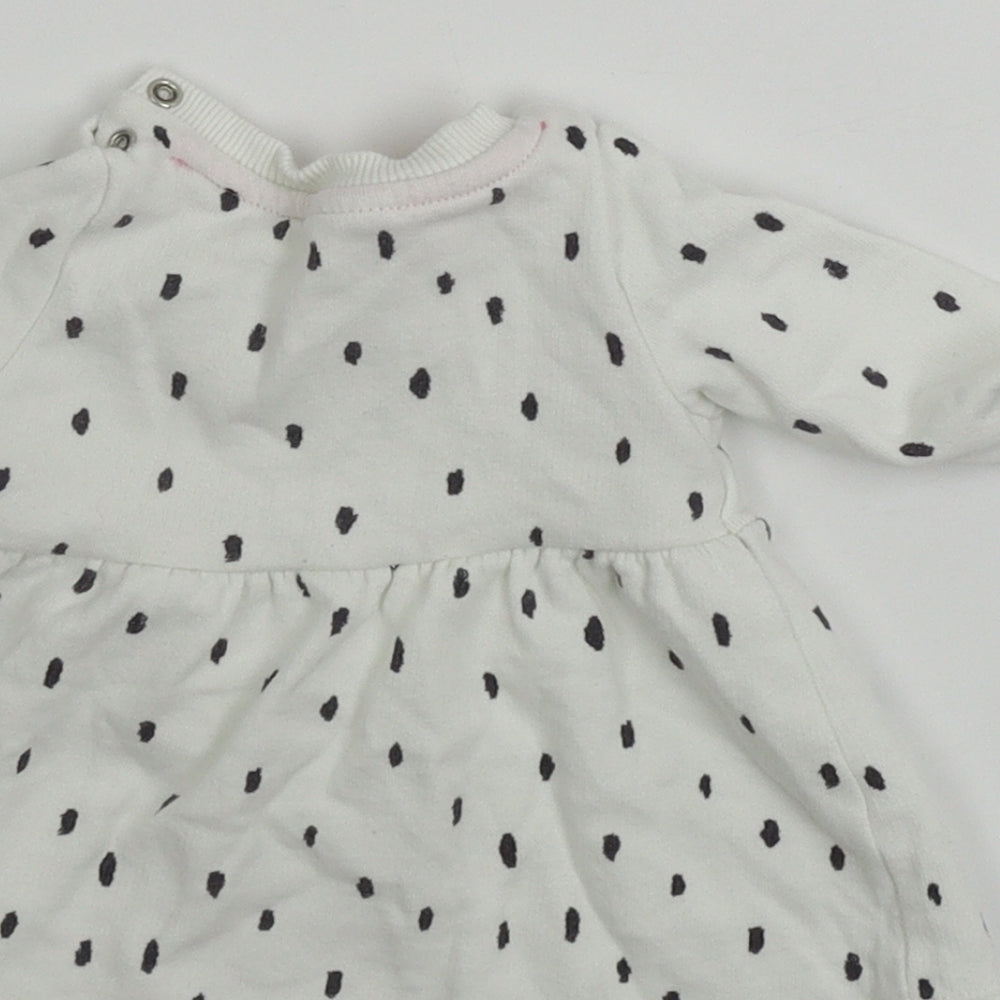 fred&flo Girls White Pullover Jumper One Size