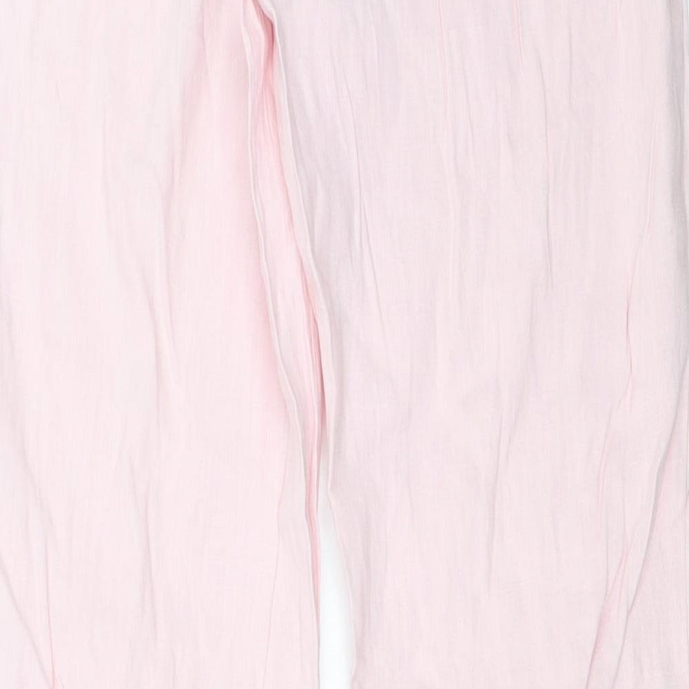 Marks and Spencer Womens Pink Trousers Size 14 L31.5 in