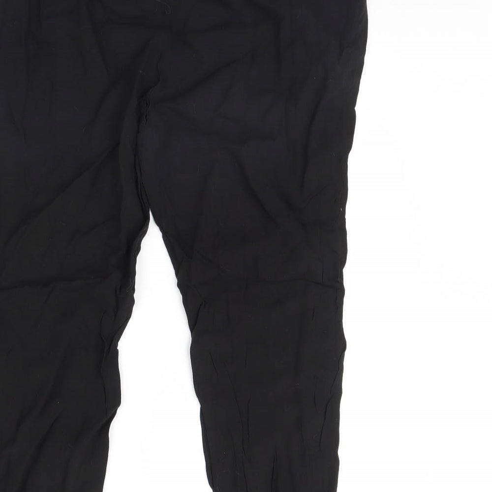 H&M Womens Black Trousers Size M L28 in