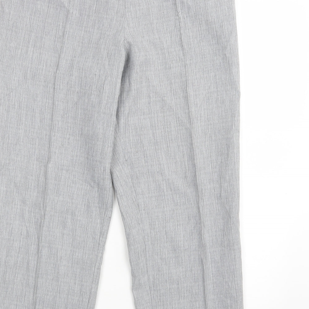 Marks and Spencer Womens Grey Trousers Size 14 L25 in