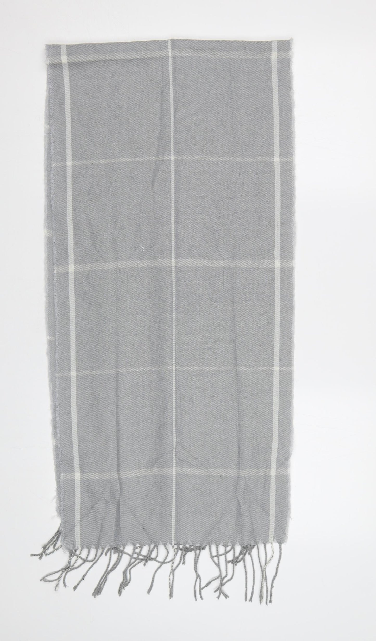 M&S Womens Grey Check Scarf