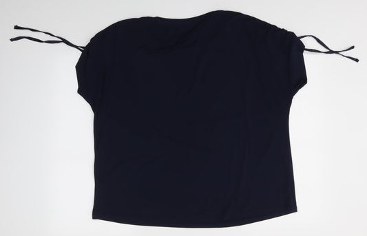 Soon Womens Blue Blouse Size 18