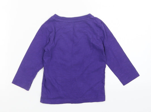 NEXT Boys Purple Basic T-Shirt Size 9-12 Months