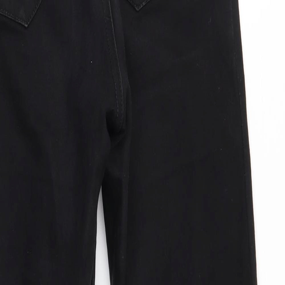 Brand and care label for denim co women’s black skinny jeans, size UK 10, 25-inch leg