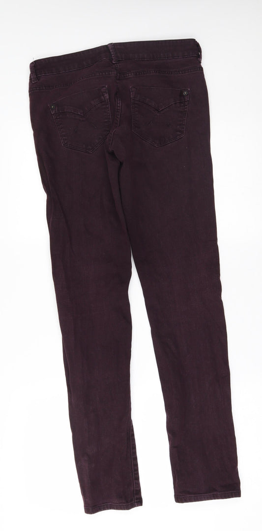 Topshop Womens Red Tapered Jeans Size 30 in L32 in - baxter