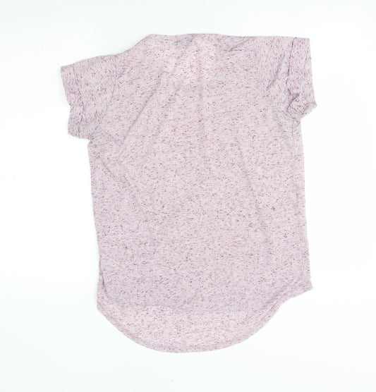 Topshop Womens Pink Basic T-Shirt Size 6