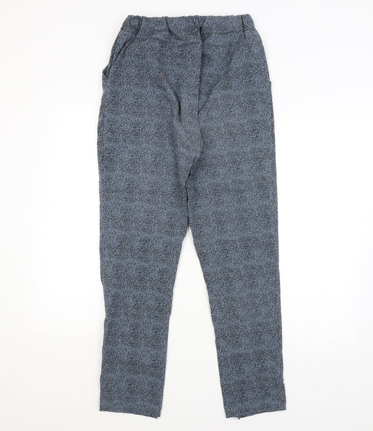 Preworn Womens Blue Animal Print Jogger Leggings L28 in
