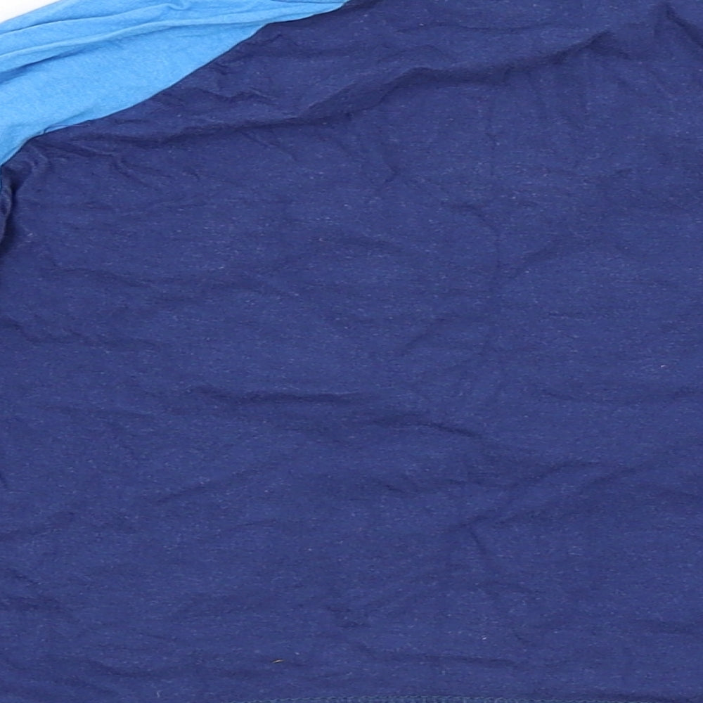 Preworn Boys Blue Chevron Pyjama Top Size 3-4 Years