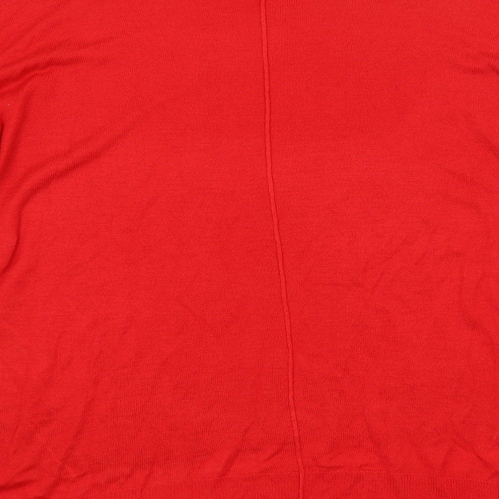 New Look Womens Red Pullover Jumper Size 10