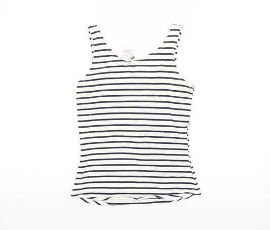 H&M Womens Multicoloured Striped Basic Tank Size S