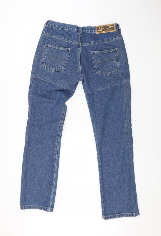 Performance Womens Blue Tapered Jeans Size 10 L31 in