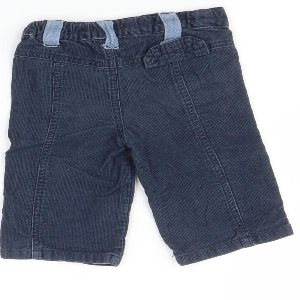 Brand and care label for mini Mode Blue Trousers, size 3-6, Months