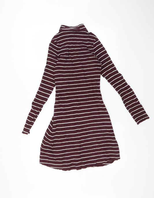 Primark Womens Multicoloured Striped Fit & Flare Size 8