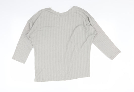 the Style Womens Grey Basic T-Shirt Size M