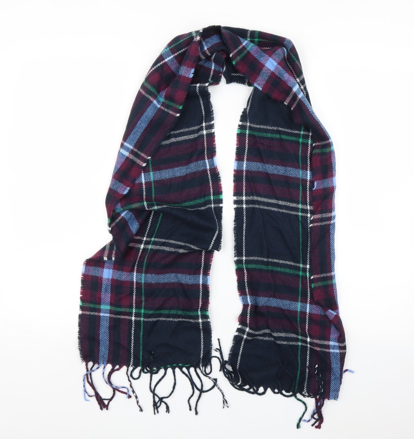 Preworn Womens Multicoloured Check Scarf