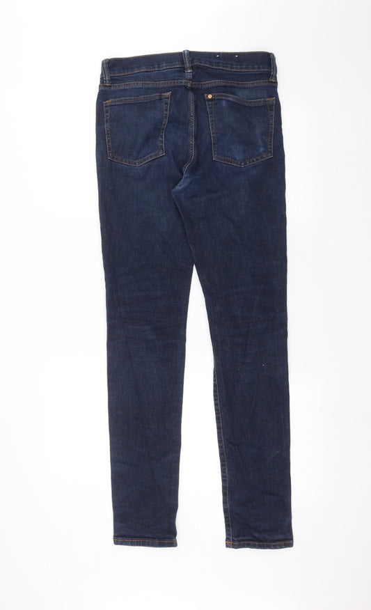Preworn Womens Blue Denim Skinny Jeans Size 30 in L30 in