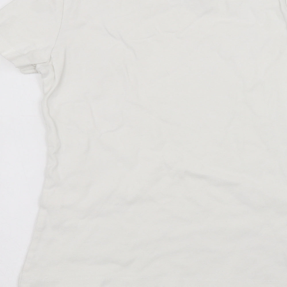 DOMYOS Girls White Basic T-Shirt Size M