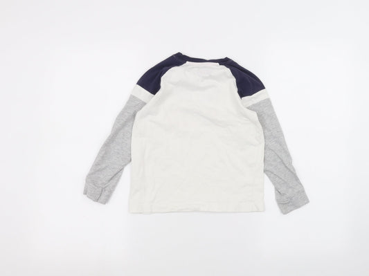 Matalan Boys White Basic T-Shirt Size 8 Years