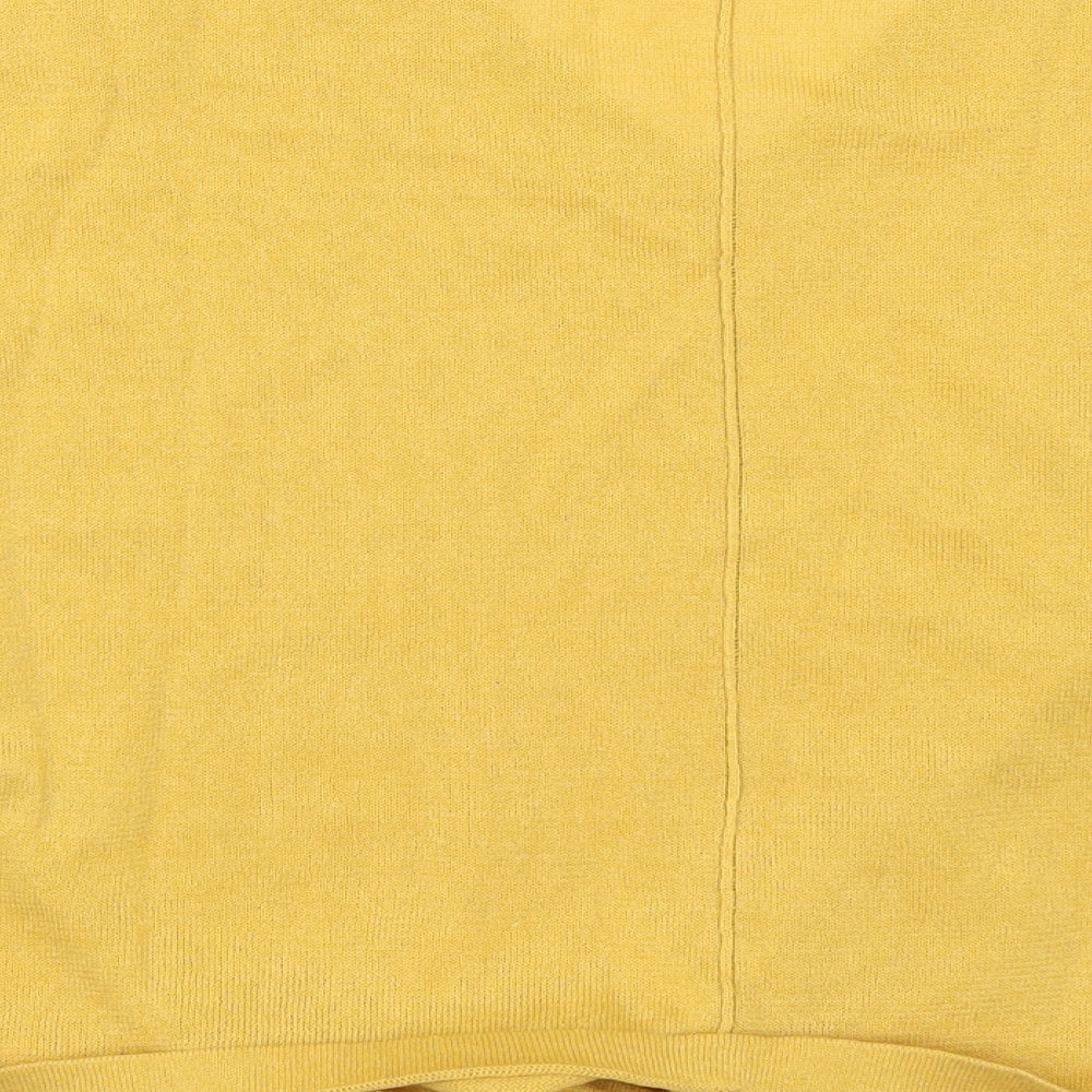 Marks and Spencer Womens Yellow Knit Pullover Jumper Size 10