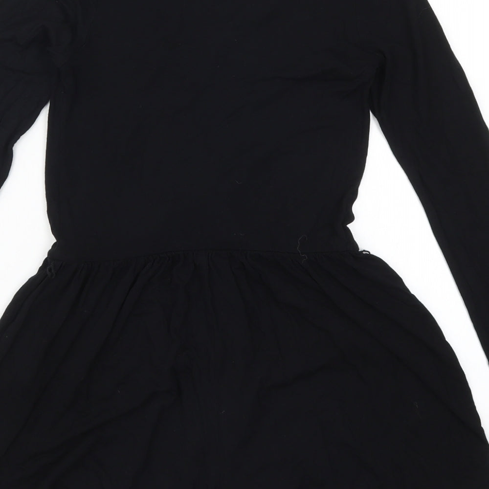 ASOS Womens Black Playsuit One-Piece Size 6 L4 in