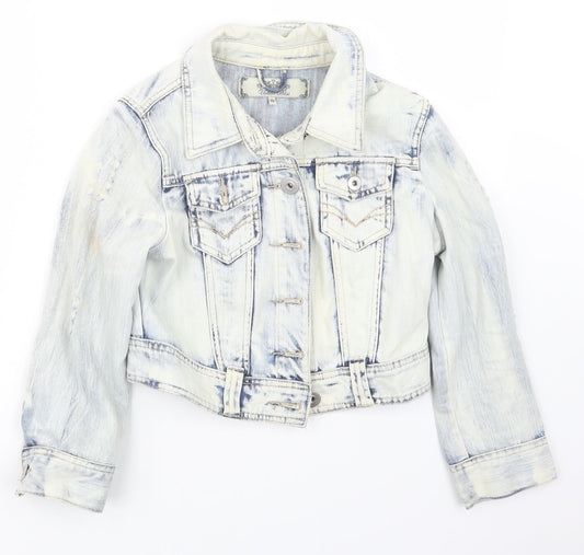 Urban Bliss Womens Blue Denim Jacket Size 10