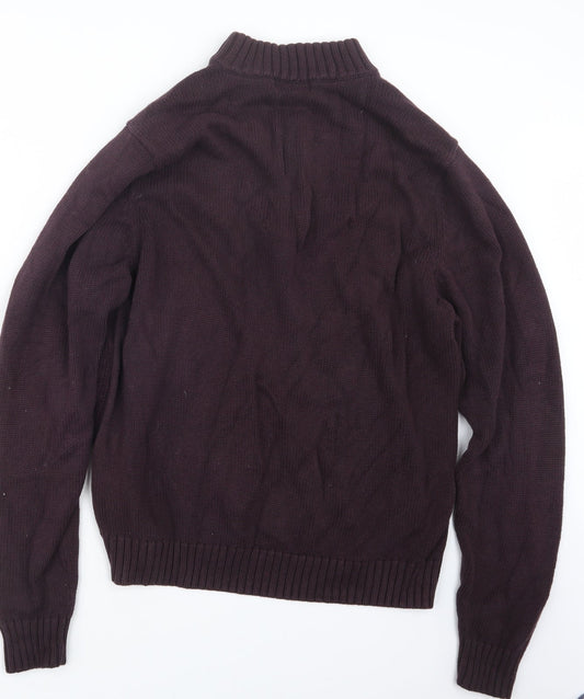 Marks and Spencer Mens Purple Knit Pullover Sweatshirt Size M