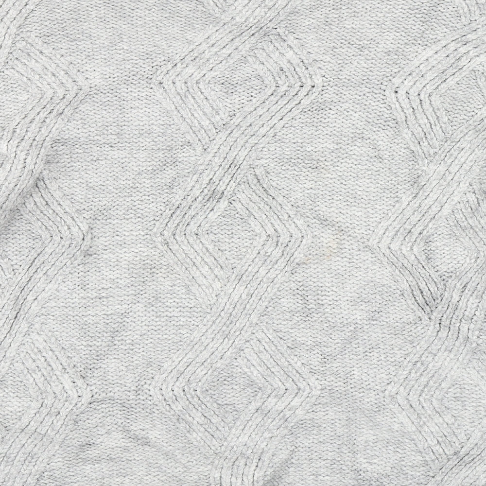M&S Womens Grey Knit Pullover Jumper Size XL