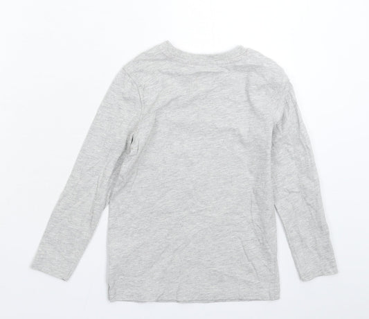 George Boys Grey Basic T-Shirt Size 5-6 Years