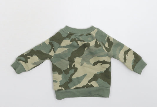 Primark Boys Multicoloured Camouflage Pullover Jumper Size 0-3 Months - Sweatshirt