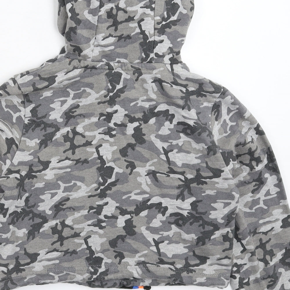 Marks and Spencer Girls Multicoloured Camouflage Cape Hoodie Size 9-10 Years