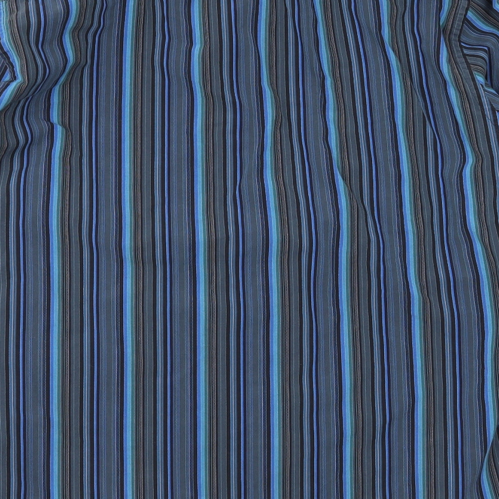 Linea Mens Multicoloured Striped Button-Up Size 16.5