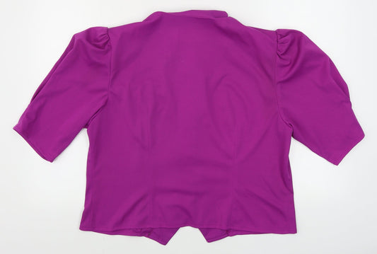FASHION EXTRA Womens Purple Jacket Coat Size 20