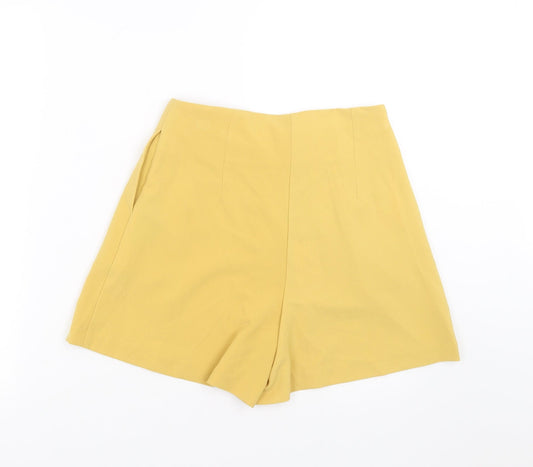 Primark Womens Yellow Hot Pants Shorts Size 10