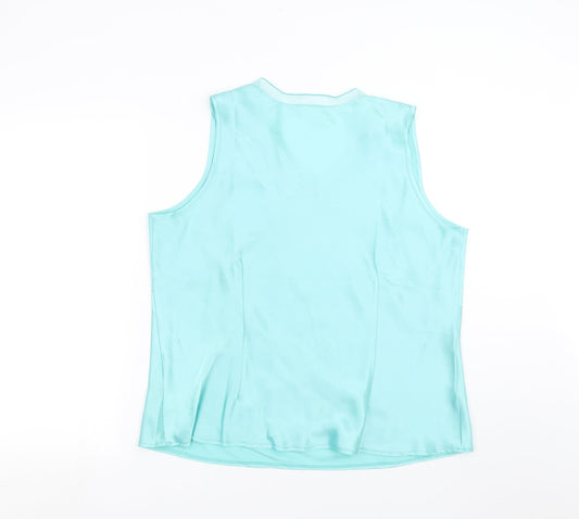 The Collection Womens Blue Basic Blouse Size 20