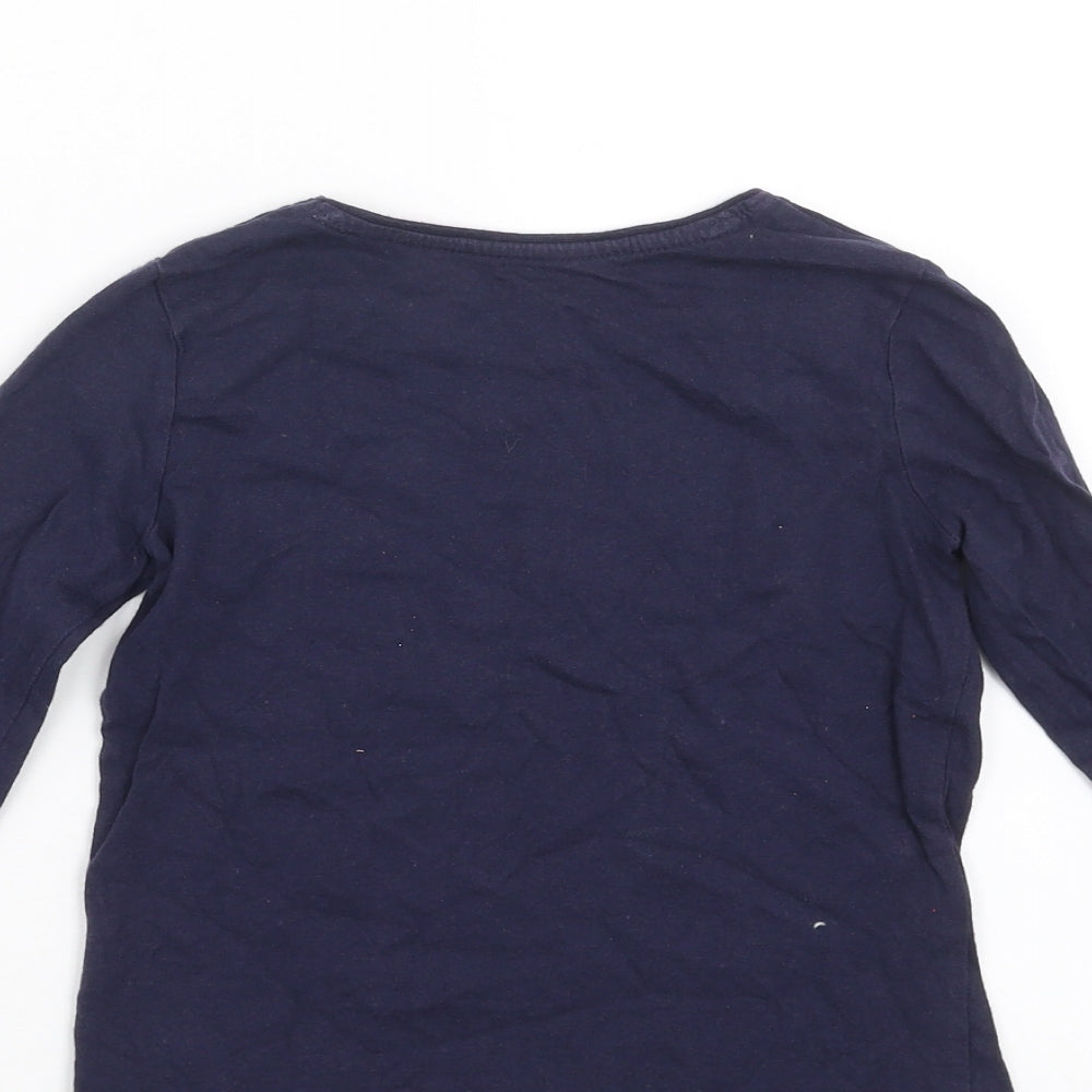 Primark Girls Blue Basic T-Shirt Size 5-6 Years - Stay Cool