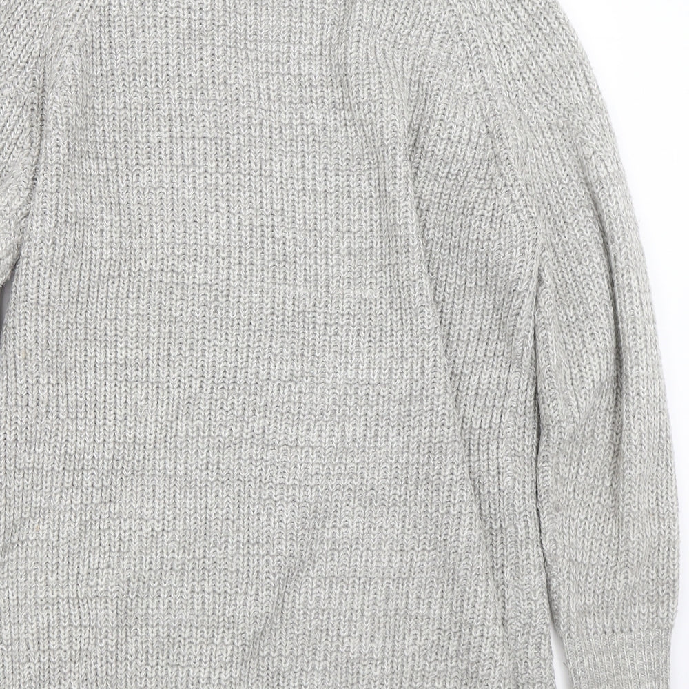 Papaya Womens Grey Cardigan Jumper Size M