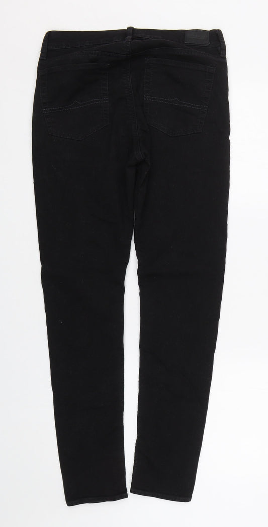 Preworn Womens Black Denim Skinny Jeans Size 32 L27.5 in