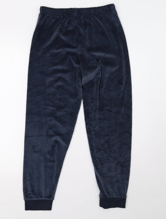 Marks and Spencer Boys Blue Fleece Pyjama Pants Size 12-13 Years