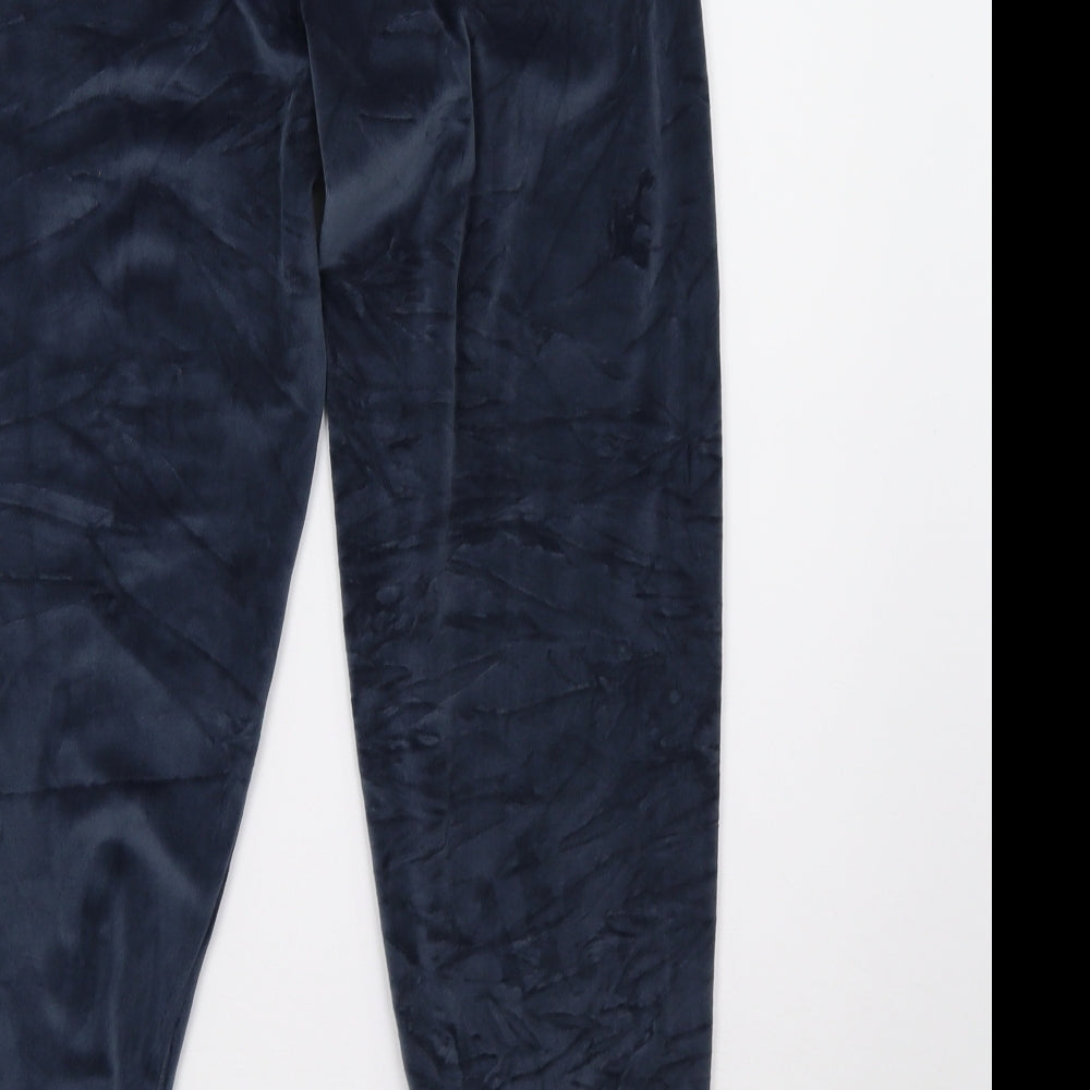 Marks and Spencer Boys Blue Fleece Pyjama Pants Size 12-13 Years